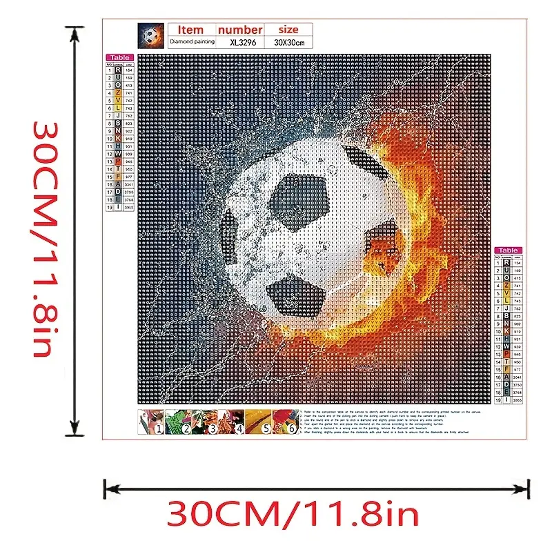 5D DIY Diamond Painting By Number Kit Adult Beginner Lover Cross Stitch Kit  Mosaic Crafts Football Picture Gem Art Crafts Home Decor