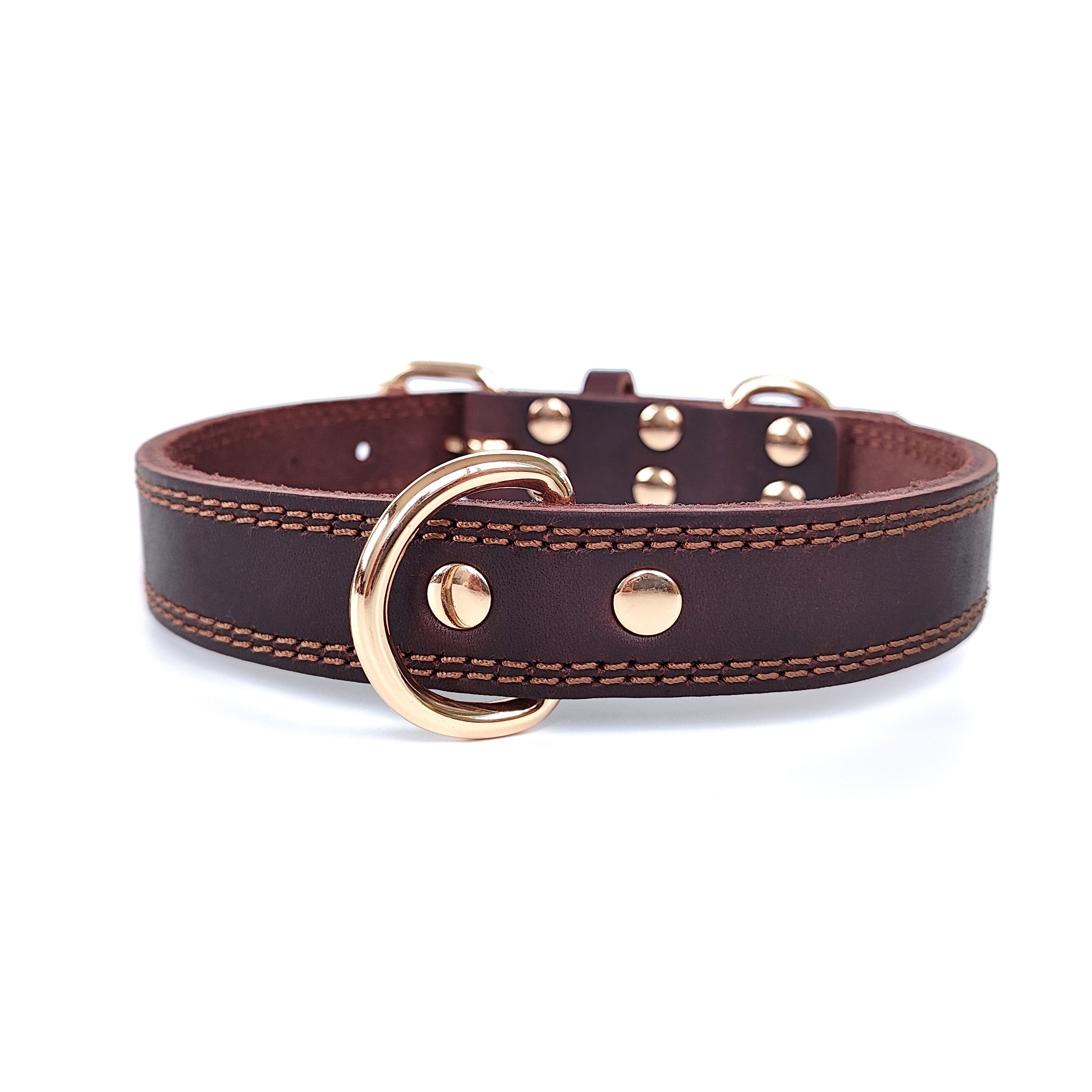 Dog collar with 2 rings sale