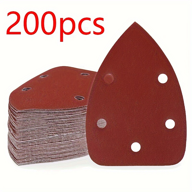  Papel de lija para pulir madera de metal, 30 piezas  80/100/120/180/240/320, papel de lija para ratón, papel de lija de gancho y  bucle para detalle lijadora de palma : Herramientas y