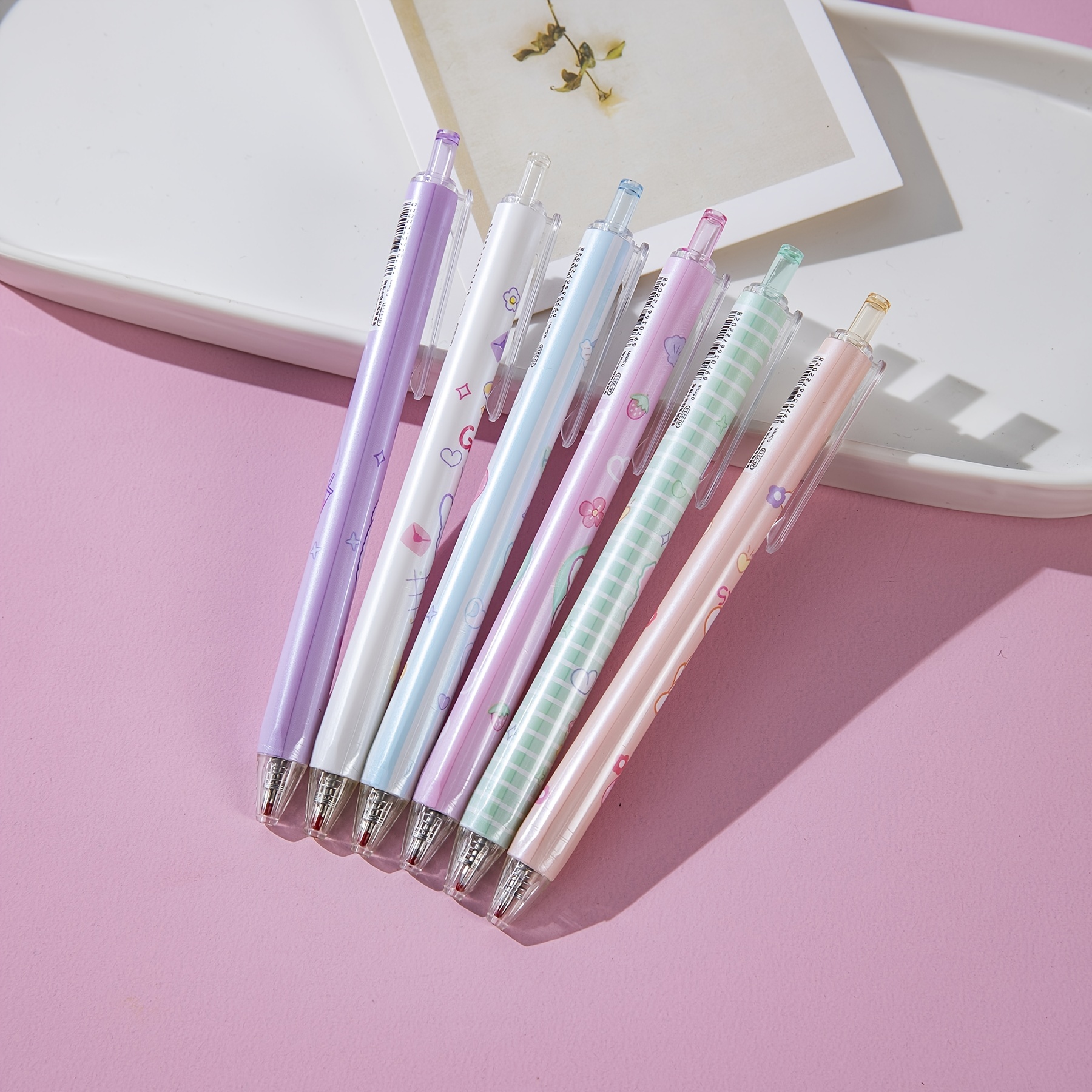 6pcs/lot 0.5mm Kawaii Cartoon Rabbit Gel Ink Pens School Office Writing  Supplies Stationery