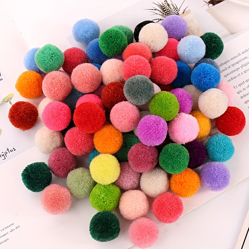 Multicolor High Elastic Pom Pom Balls, Multifunctional Fuzzy Balls For Diy  Craft Making - Temu
