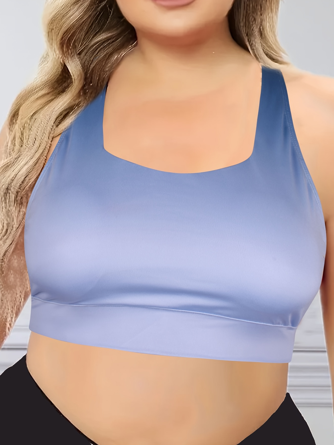 Women's Shockproof Sports Bra Light Support Plus Size Bralette Removable  Pad Nylon Spandex Yoga Fitness Gym Workout 10 Colors Breathable Lightweight  S