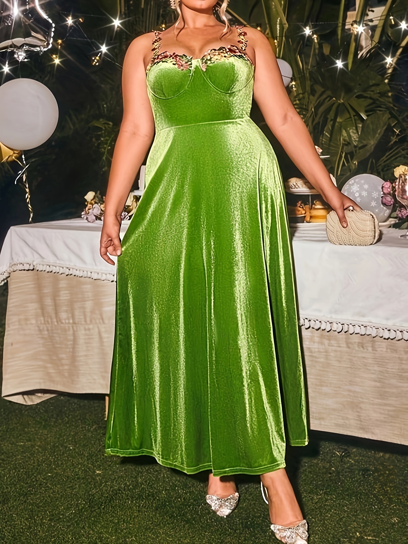 Plus size outlet light green dress