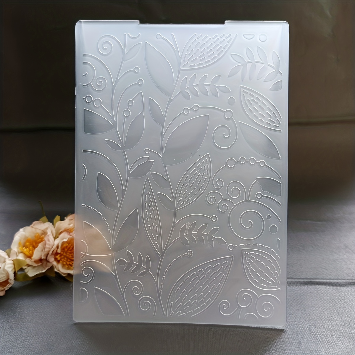 Leaf Embossed Folder Plastic Embossing Folders For Card - Temu United Arab  Emirates