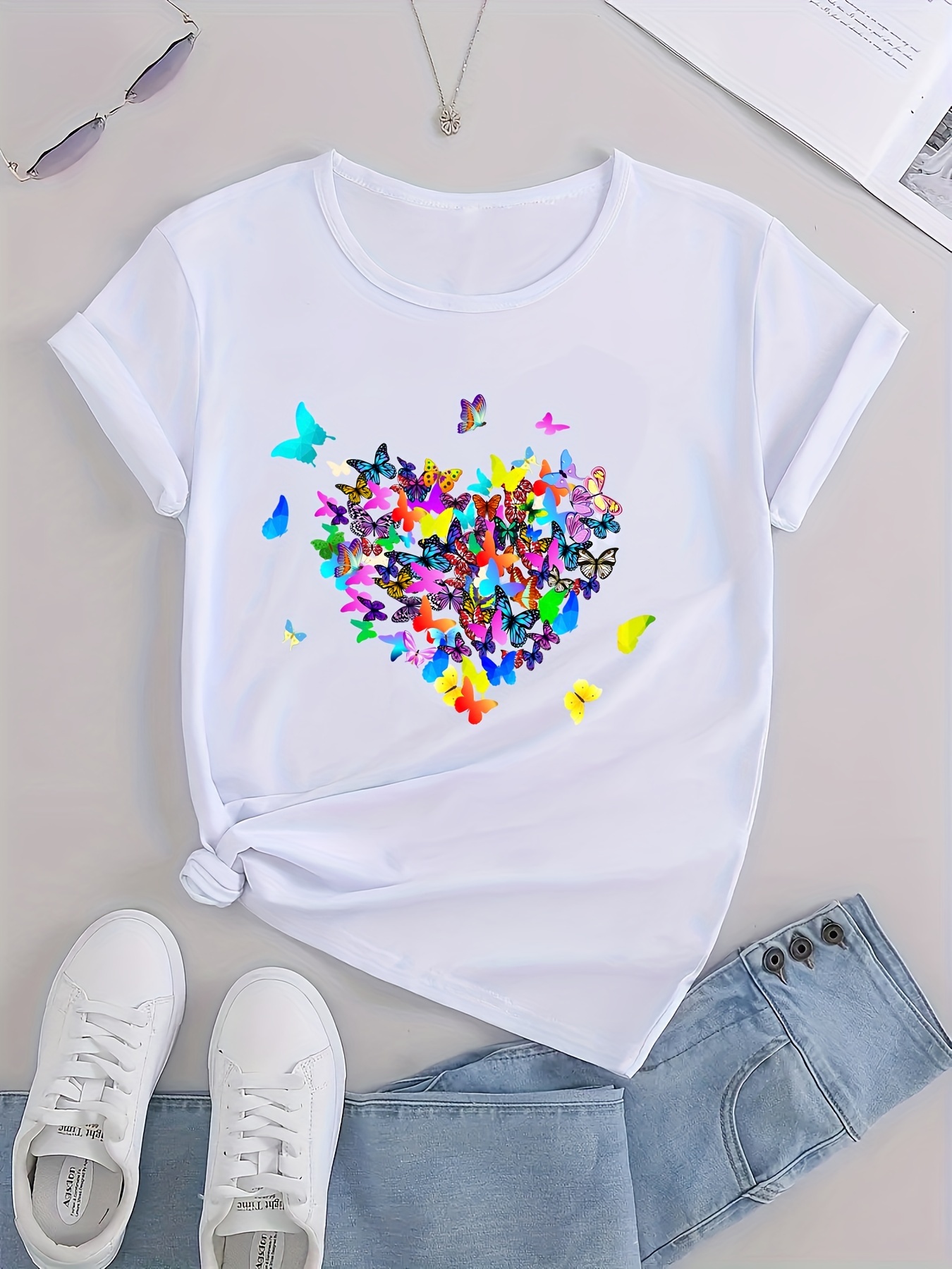 Blusa T-shirt Camiseta Feminina Estampa de Ilhar Mar - Preto