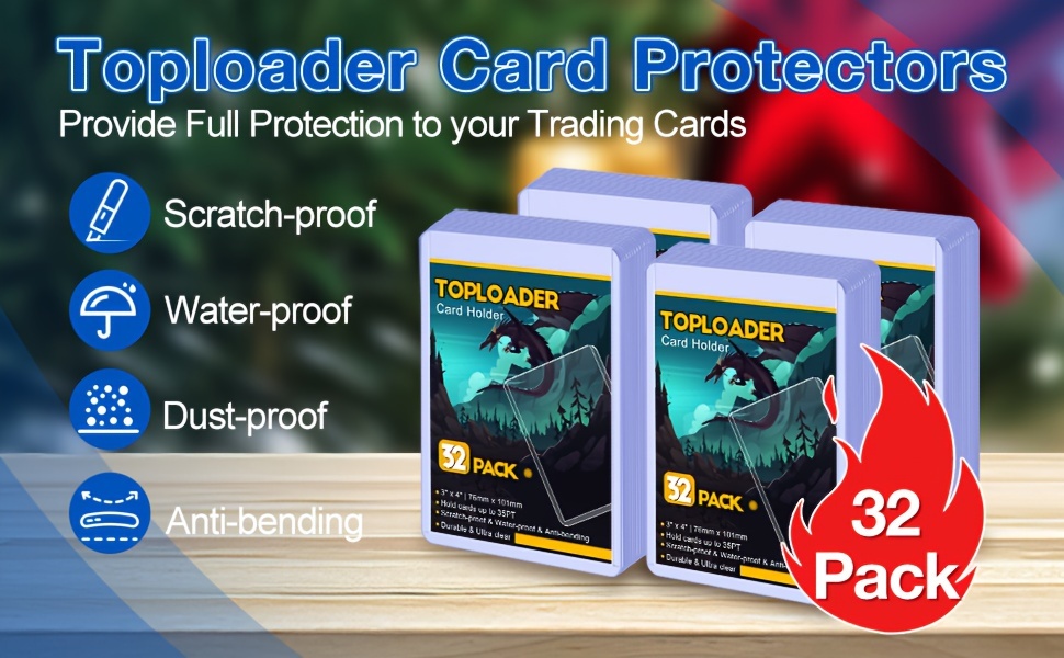 Clear Sleeves Sooez 35 Pt Toploaders Card Protectors Hard - Temu