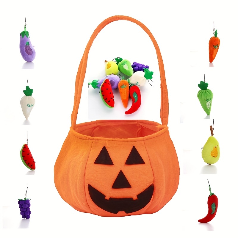 2pcs Large Capacity Pumpkin Halloween Trash Pouch Plastic Courtyard Leaf Bags, Men's, Red