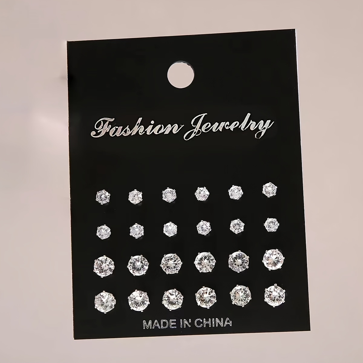 E-shop 12/24/36 Paar Glänzende Ohrstecker für Damen, Klassische Ohrringe, Tägliche Dekorative Accessoires