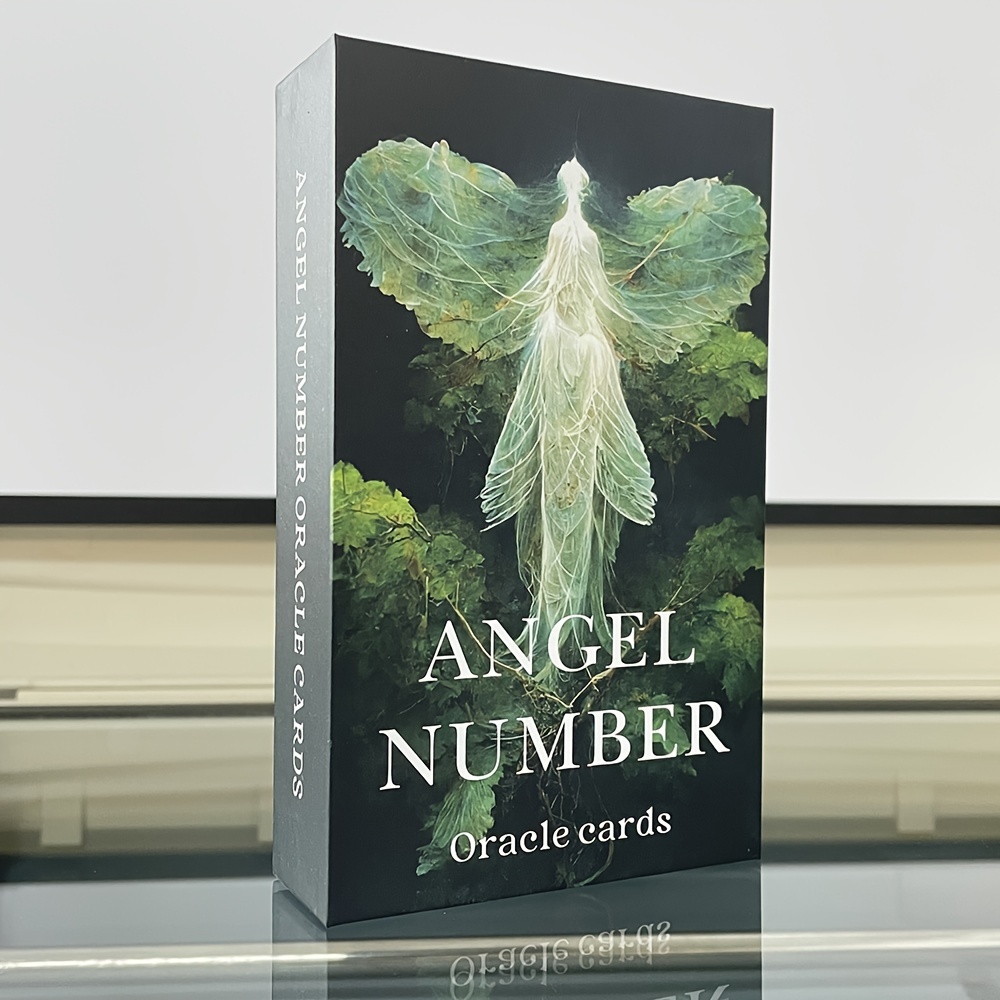 Angle Number Oracle Cards In Box English Tarot Deck Keywords Divination  Prophecy Supplies 4.72x2.76inch Cards