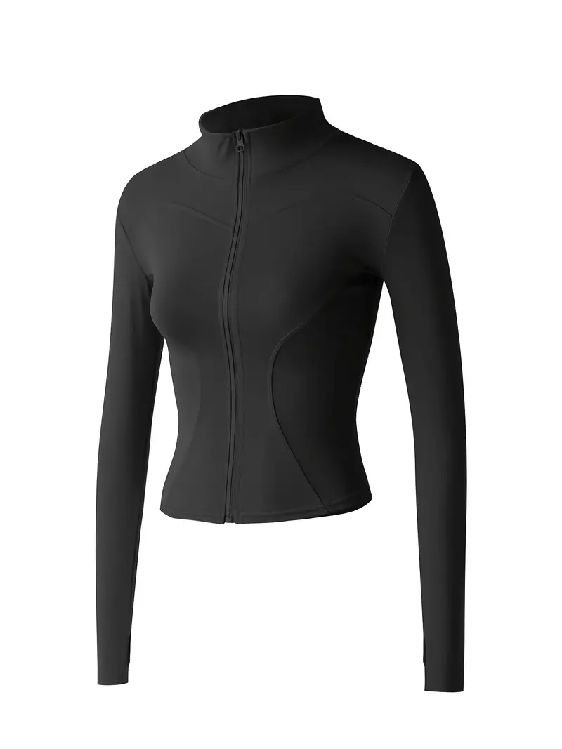 Women's Slim Fit Lightweight Athletic Full Zip Stretchy - Temu Italy