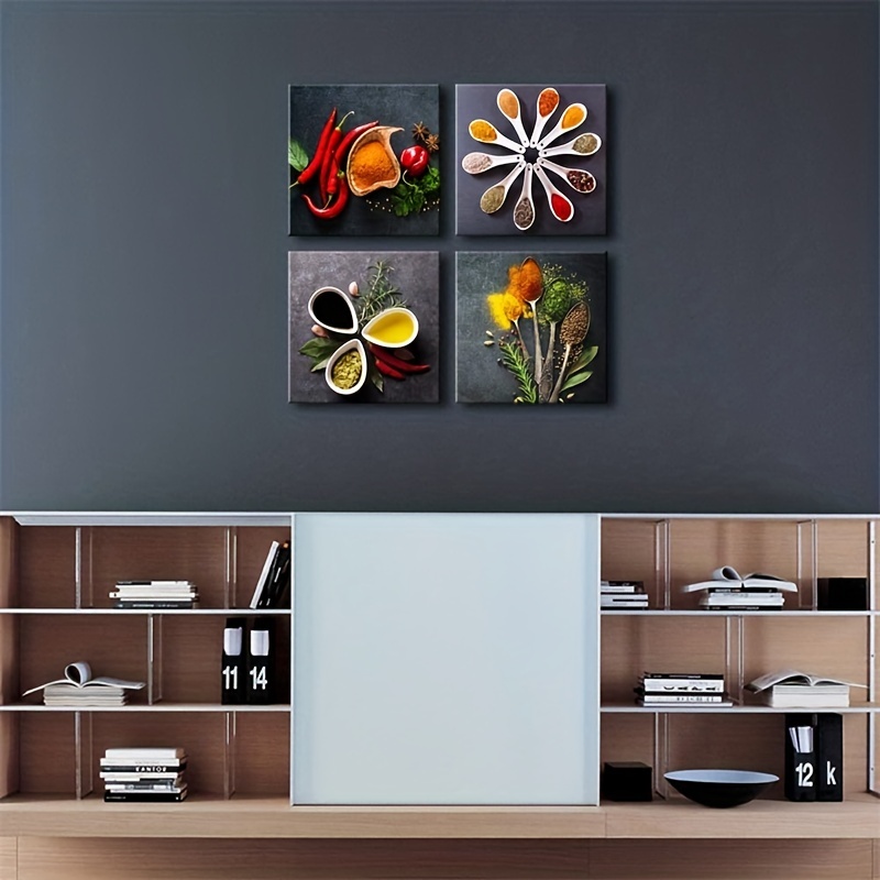 Vintage Spice And Spoon Canvas Wall Art Set - Perfect Kitchen Decor For  Your Home - Temu