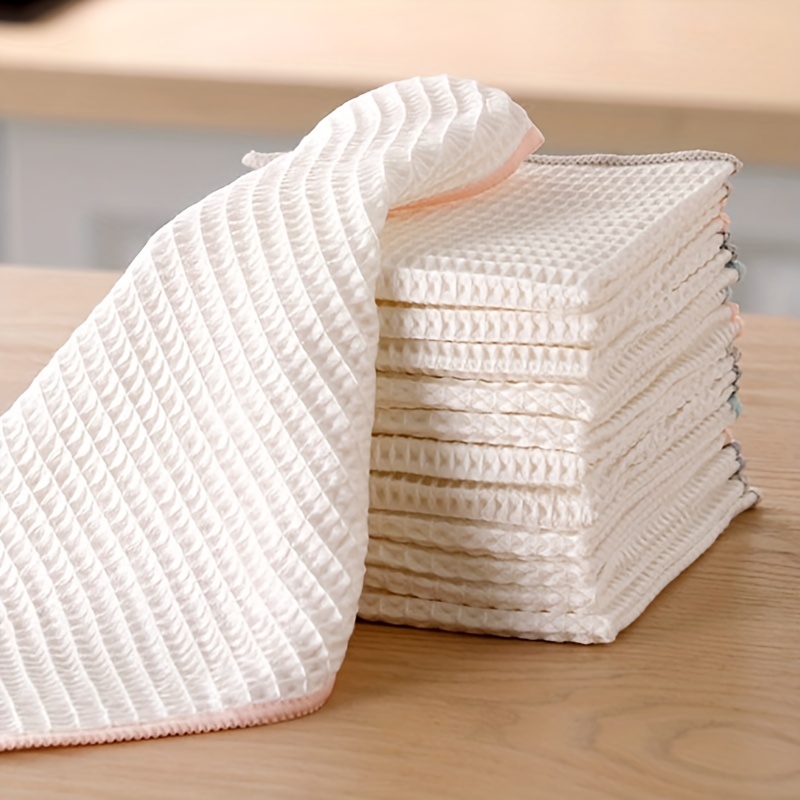 Waffle Square Towel Cleaning Cloth Coffee Bar Absorbent - Temu