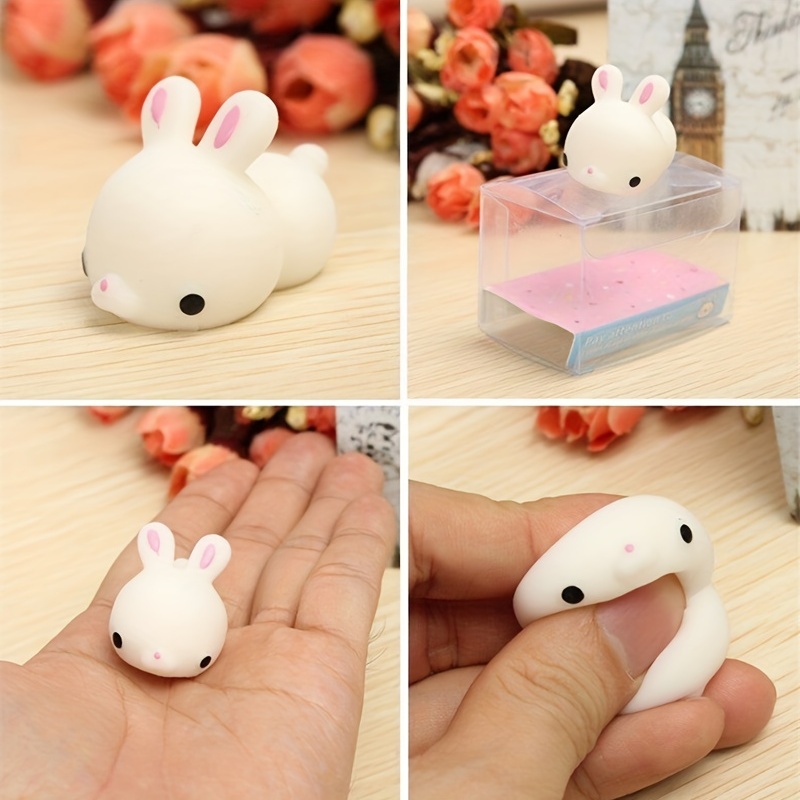 Mochi Cute Bunny Rabbit Squishy Squeeze Healing Stress - Temu
