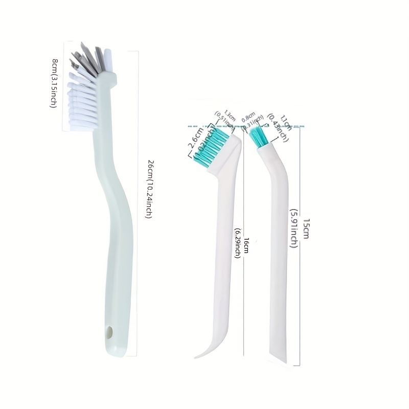  Small Crevice Cleaning Tool for Small Space,3-in-1 Small  Cleaning Brushes for Household Use,Tiny Soft Scrub Cleaning Brush Gadget  for Groove Window Door Track Corner Gap Humidifier Bottle : Home & Kitchen
