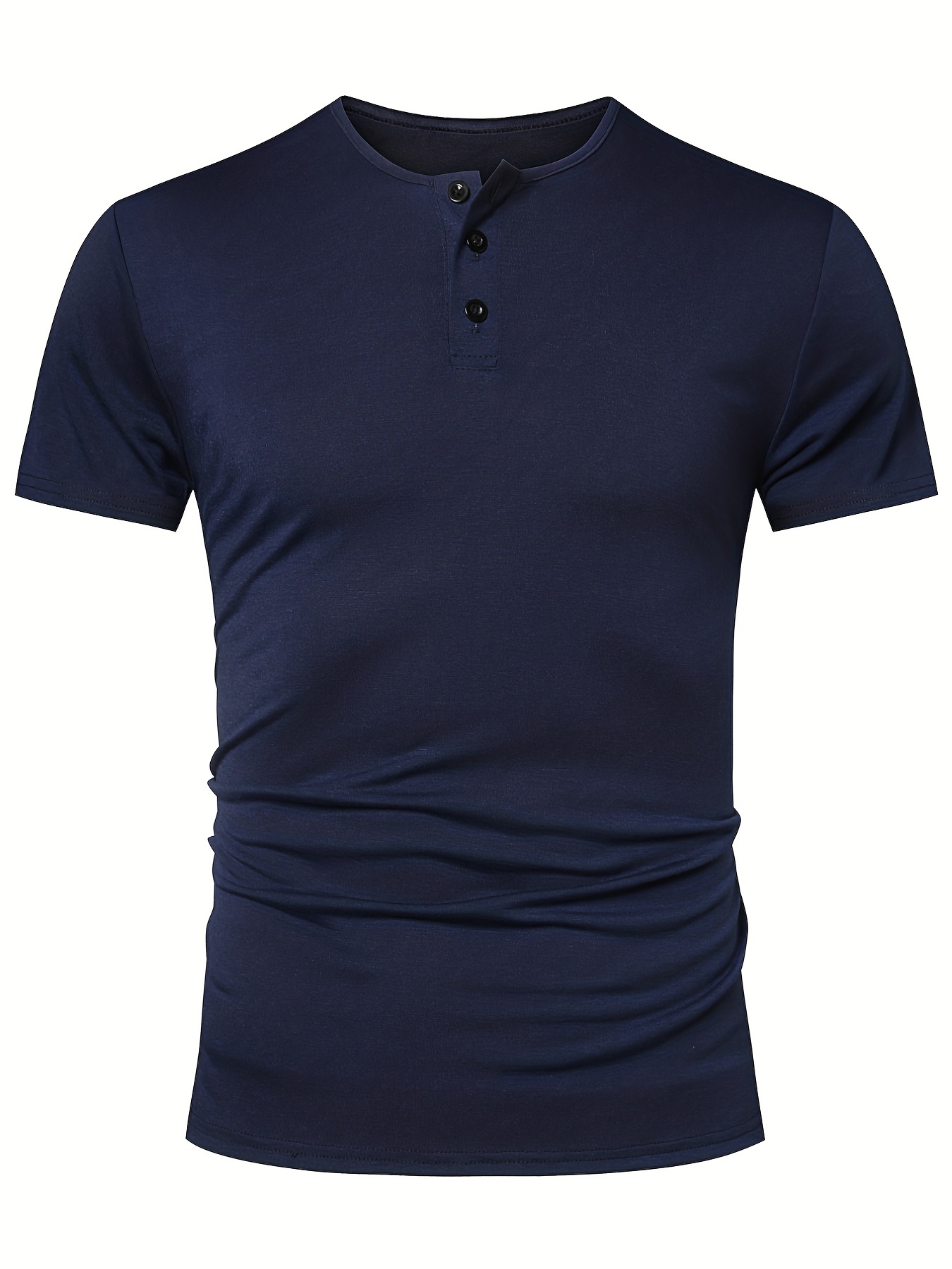 Men's Basic Henley Tee Casual Slim Short Sleeve Henley T - Temu