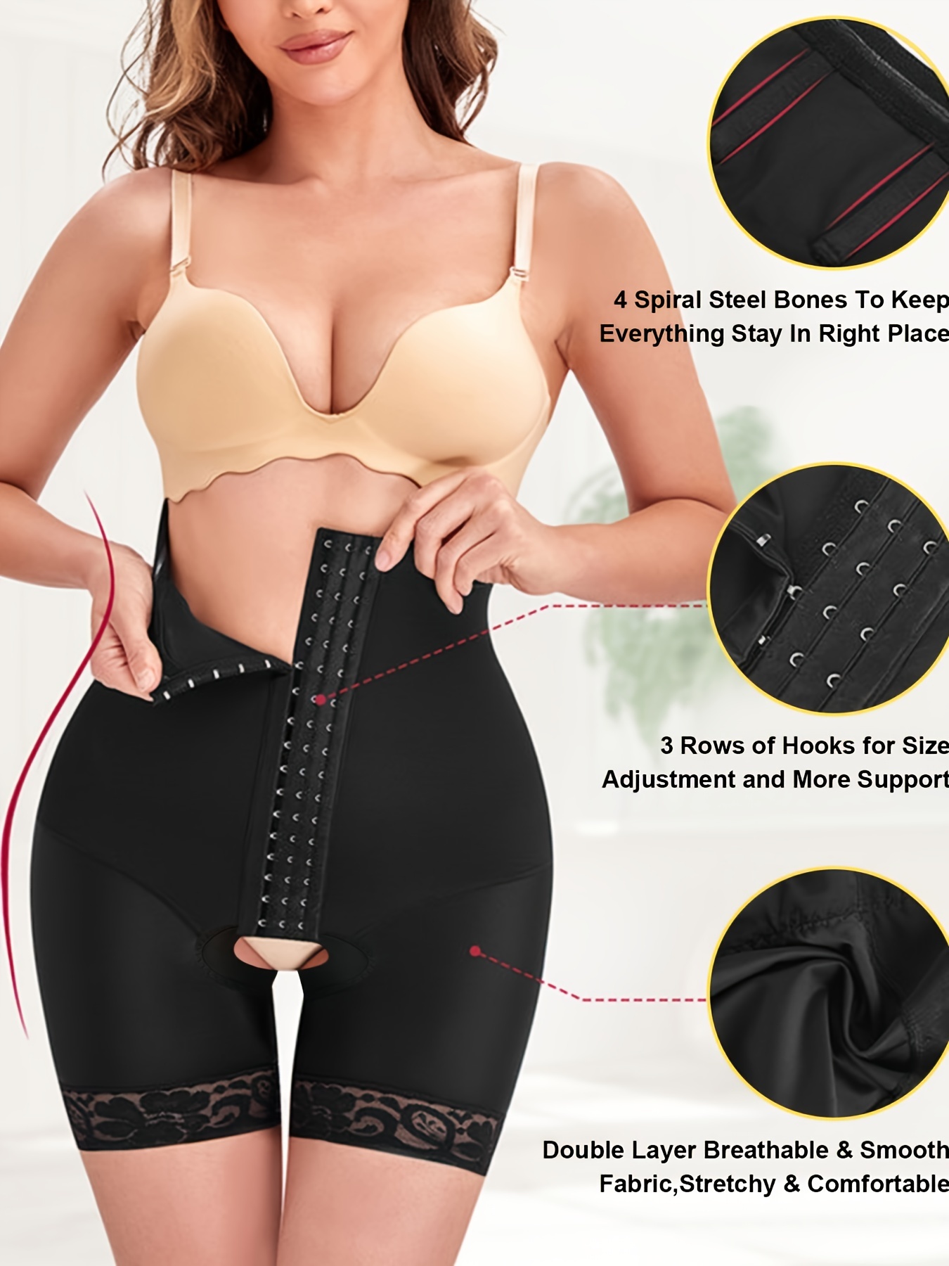 Seamless Tummy Control Waist Trainer Shaper Butt Lifting Leggings Shapewear  For Women, 90 Days Buyer Protection