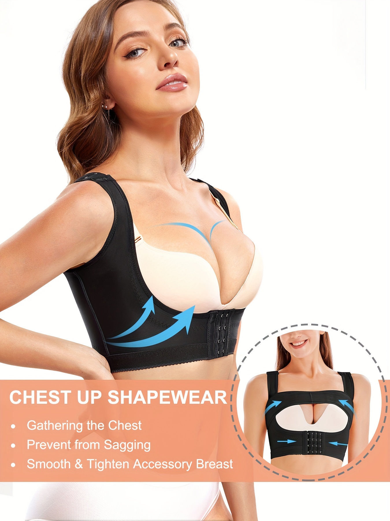 Post Surgical Shaping Tops Breast Support Slimmer Sleeveless - Temu