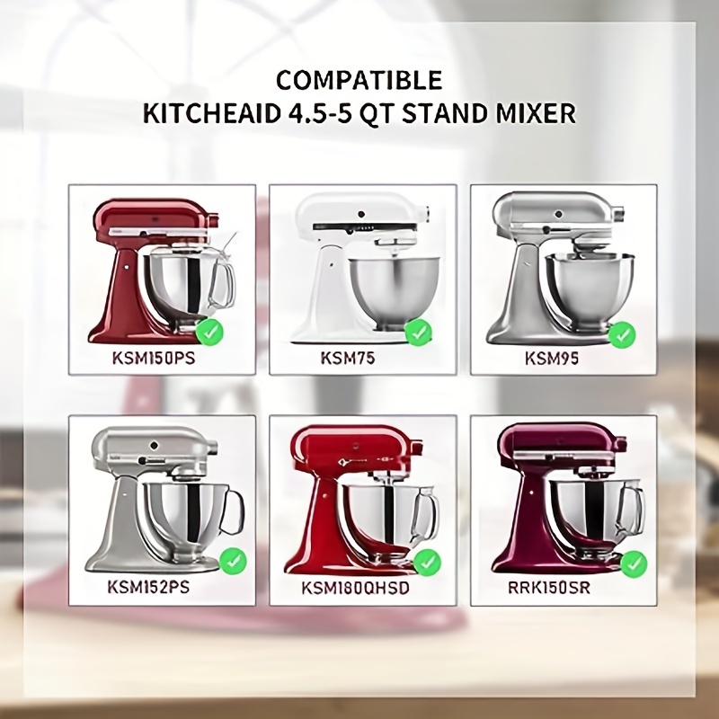 Stand Mixer Cover with Pocket,Kitchen Aid Mixer Covers Compatible with 6-8  Quarts Kitchenaid/Hamilton Stand Mixer/Tilt Head & Bowl Lift Models