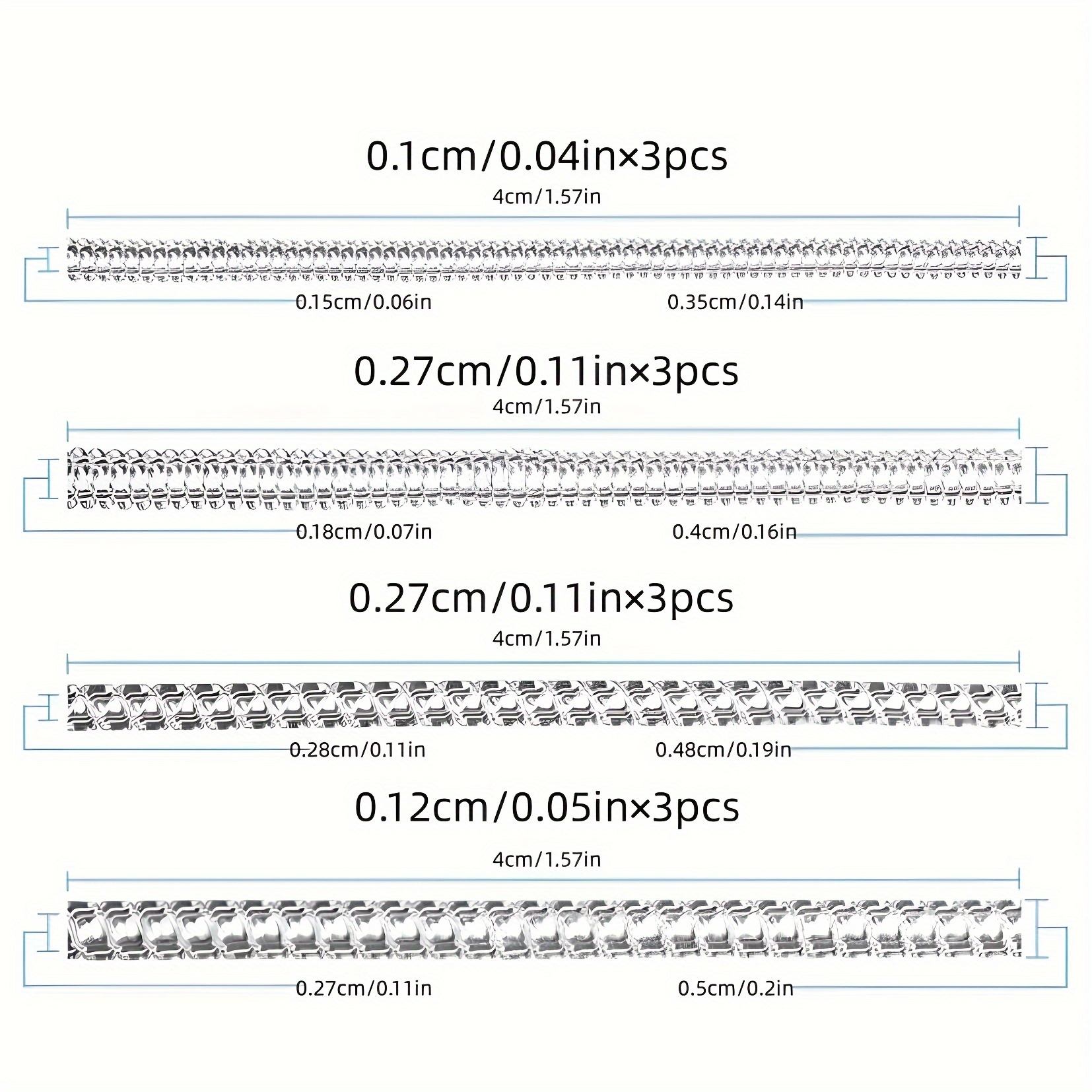 3pcs/Set Ring Size Adjuster For Women Loose Rings, Transparent