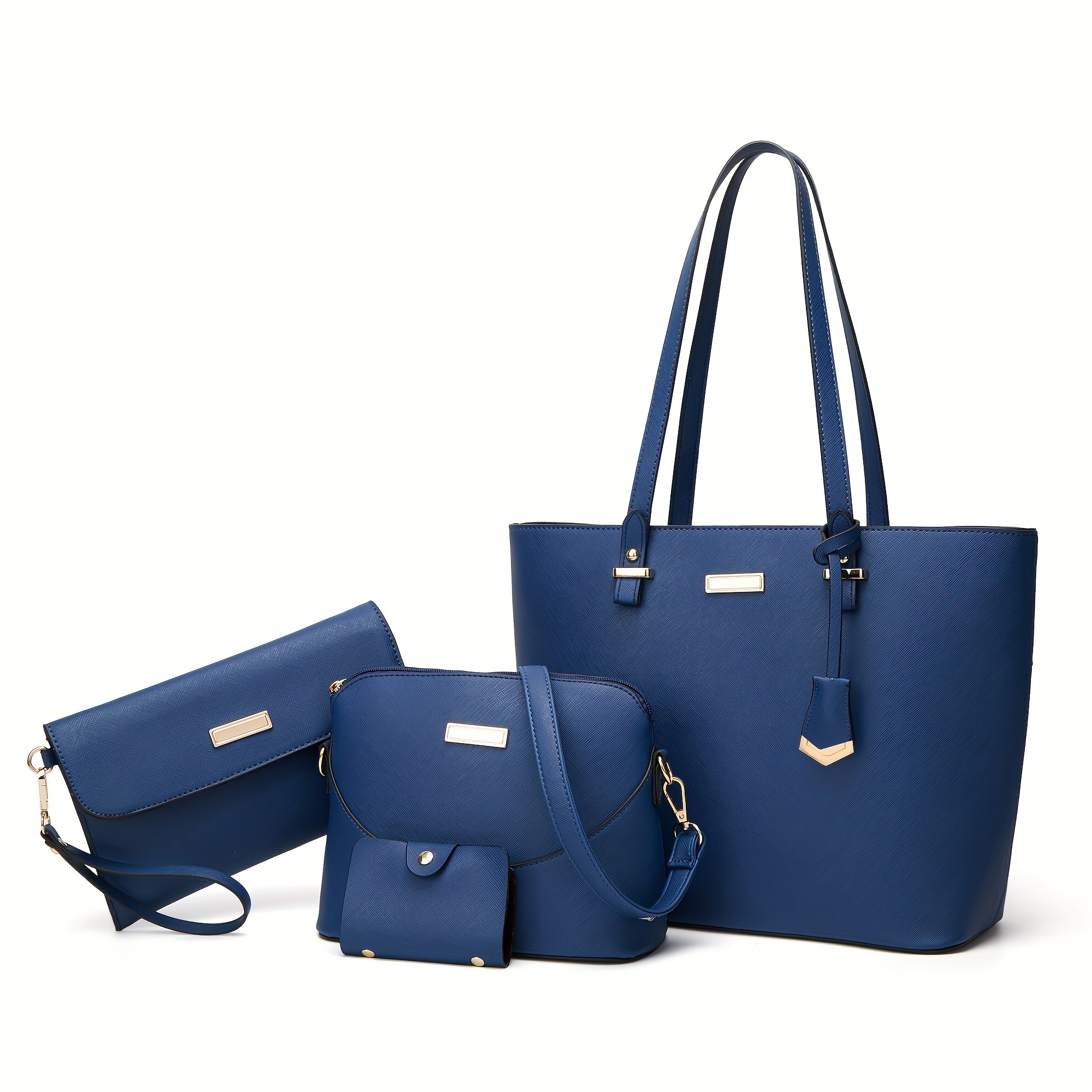 Tote Bag & Crossbody Bag Set, Women's Large Capacity Handbag Set, Simple Purse  Set - Temu