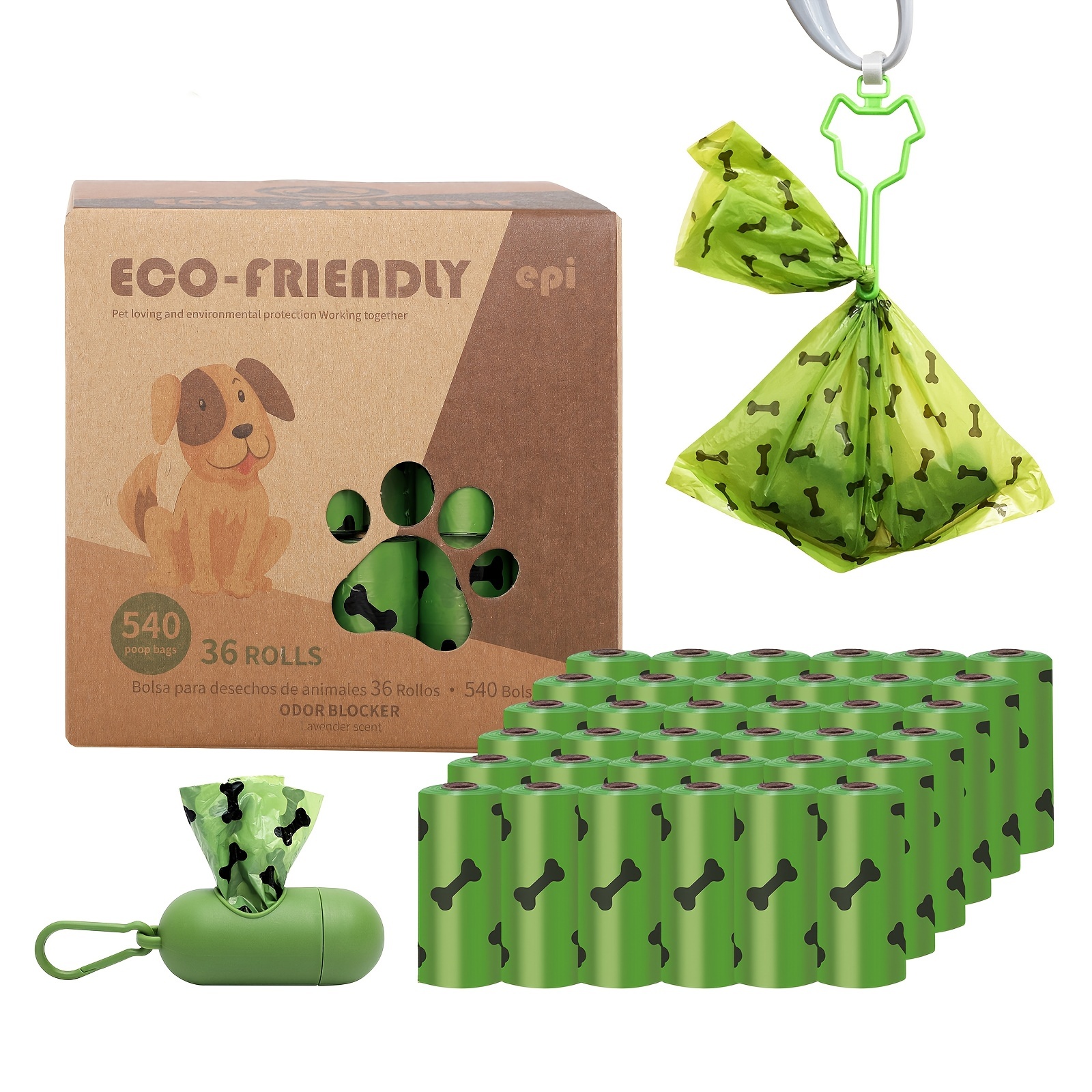 120pcs Dog Poop Bags | Degradable Garbage Bags for Dog Waste