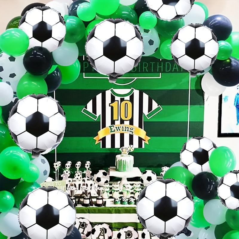 Décoration de fête d'anniversaire Série de football vert - Temu France