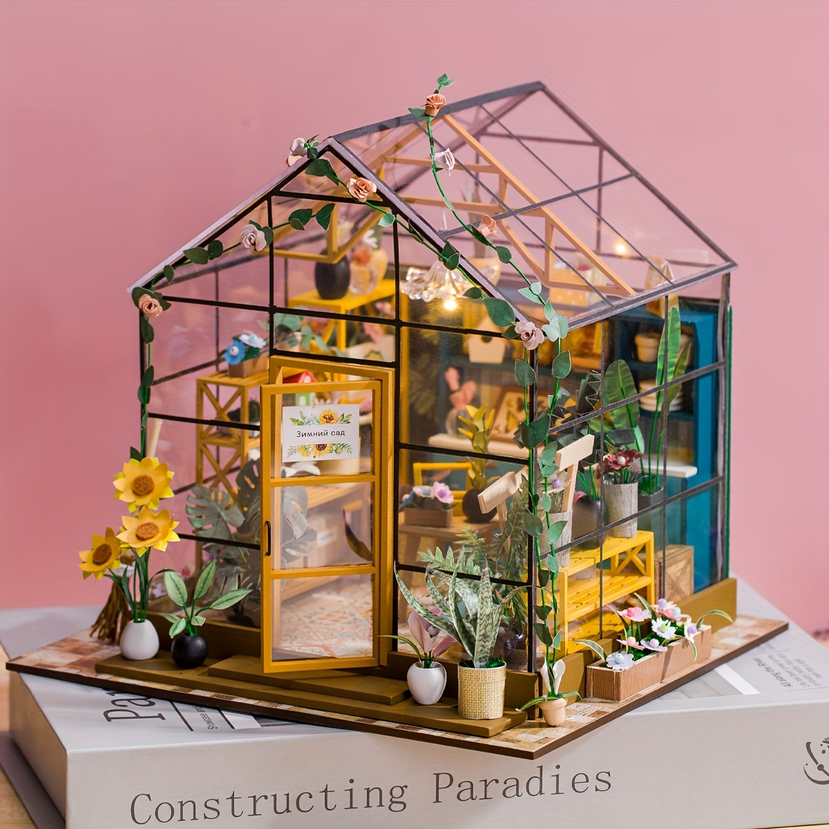1pc Modèle Kit Construction Assemblé Maison Poupée Miniature - Temu Belgium