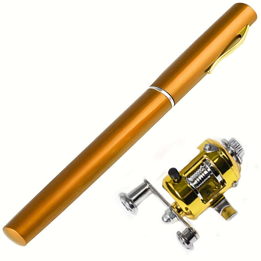 Pocket Collapsible Fishing Rod Reel Combo Mini Pen Fishing Pole Kit  Telescopic Fishing Rod Spinning Reel Combo Kit - AliExpress