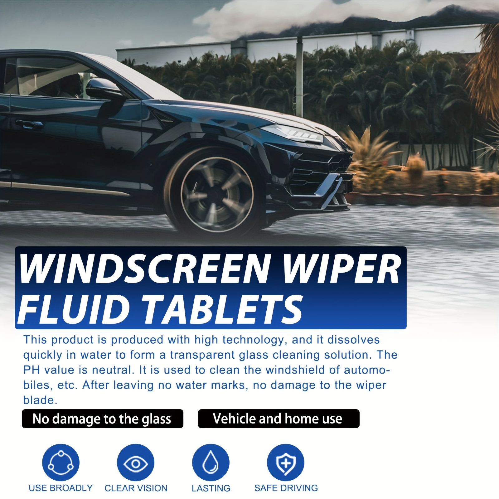 Windshield Cleaning Effervescent Tablet Cleaning - Temu