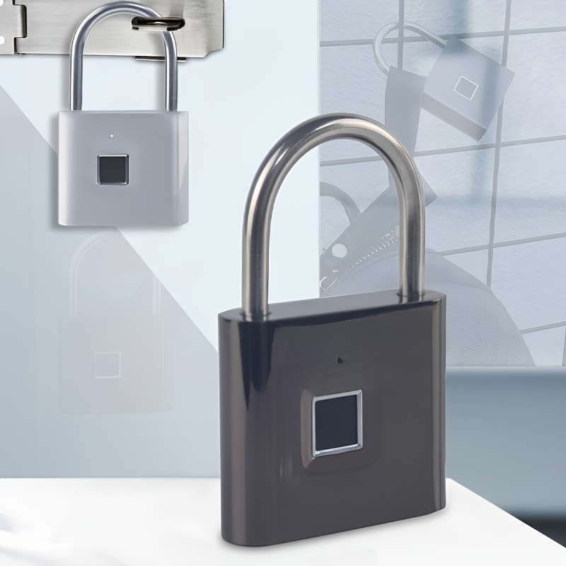 Cadenas intelligent Bluetooth étanche sans clé avec empreintes digitales,  cadenas de sécurité antivol pour porte, sac, tiroir, valise
