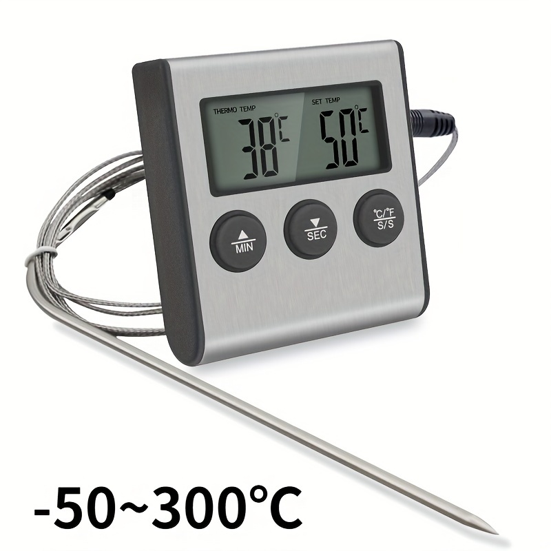 Digital Food Thermometer, Portable Digital Barbecue Meat