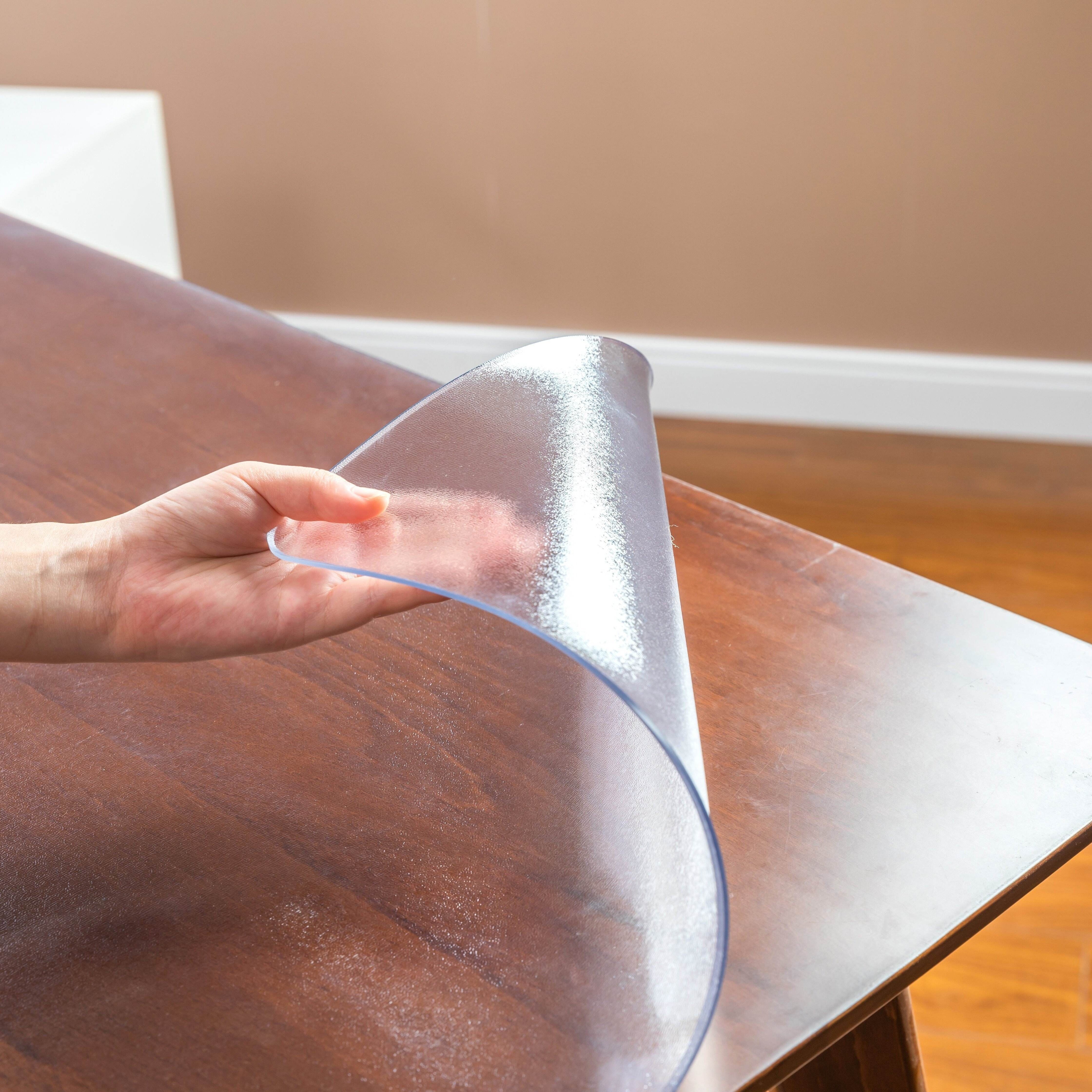 Soft Glass Protective Mat PVC Tablecloth Waterproof Transparent