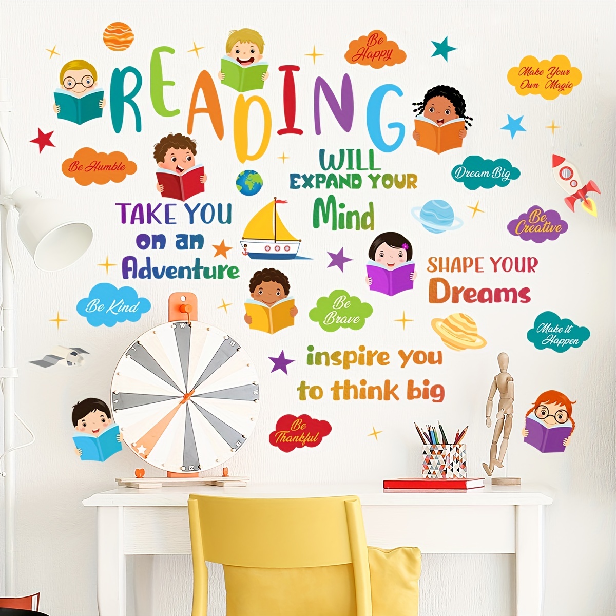 Kids Wall Decals Classroom Decals Colorful Inspirational Wall