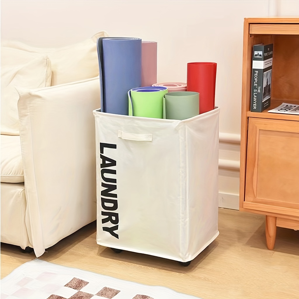 Foldable Oxford Cloth Storage Basket Laundry Hamper Bathroom - Temu