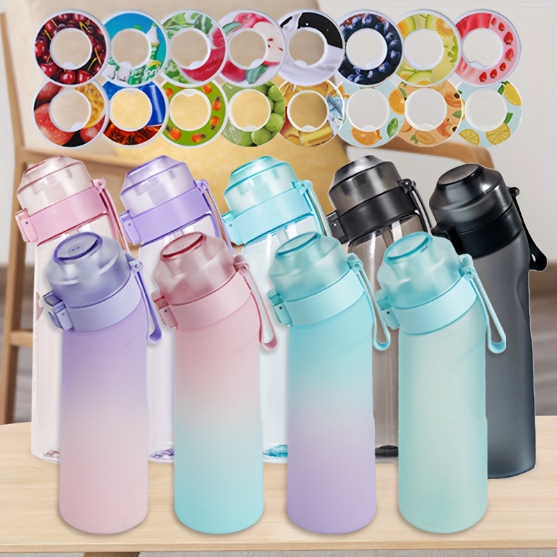 Air Water Up Bottle With Flavour pods, 650ml Sports Frosted Air Water  Bottle BPA Free Starter up Set Drinking Bottles, Flavour pods Scented 0  Sugar And Water Cup for Outdoor (With 1