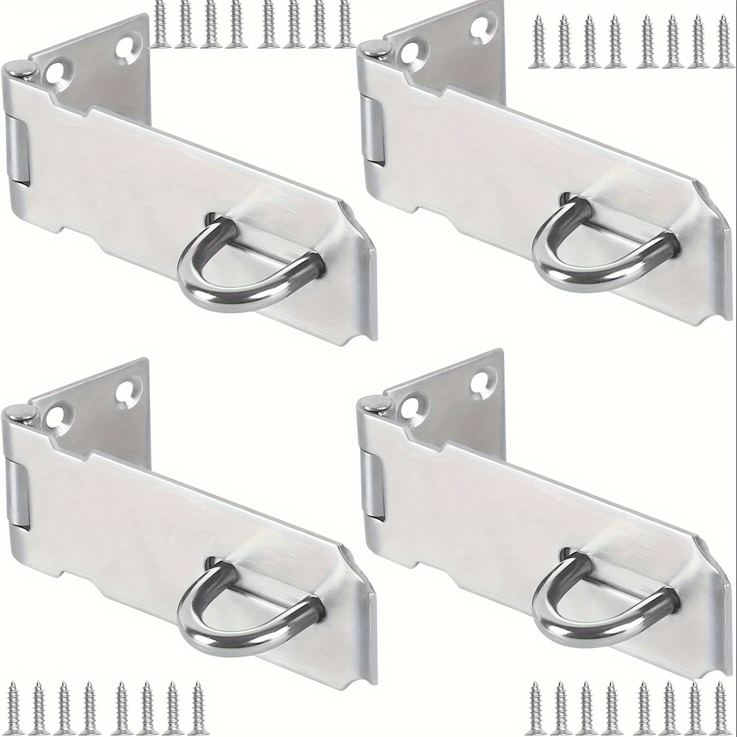 Keyed Hasp Cabinet Door Latch Lock, 2 Pack 2.5 Inch Twist Knob Key Locking  Hasp, Keyed Different Metal Closet Door Locks, Desk Locks for Drawers with
