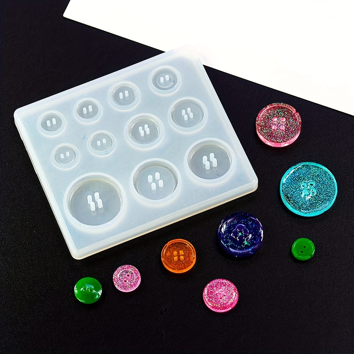 Buttons Shape Silicone Mold Silicone Mold For Soap And - Temu