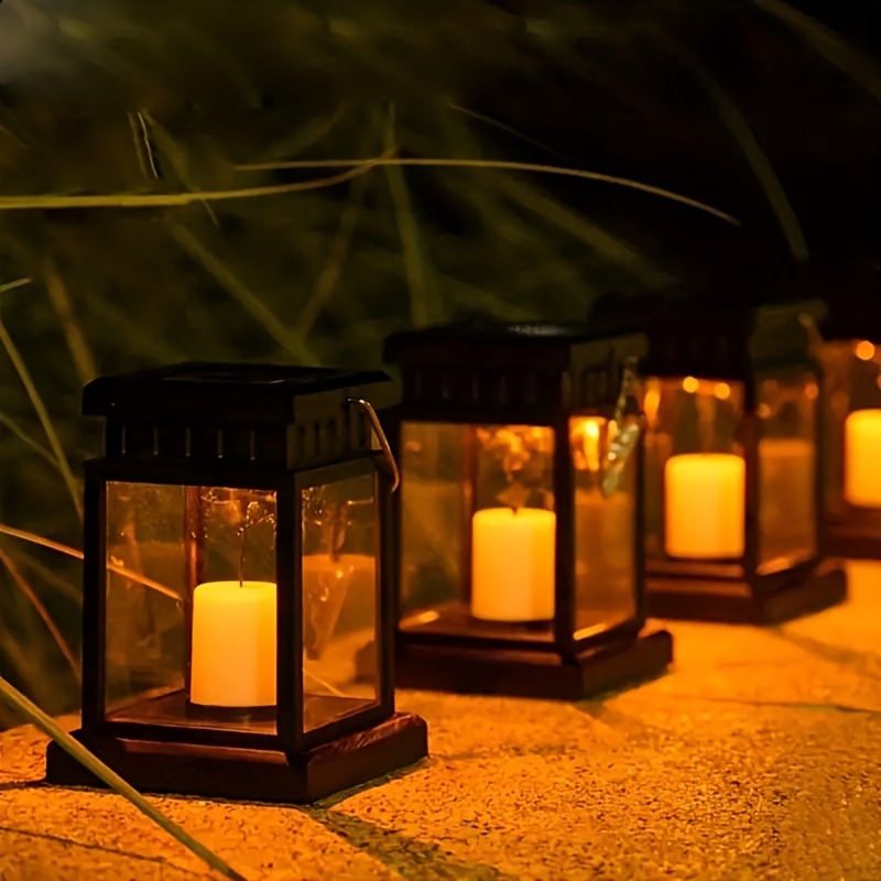 Hanging Solar Lanterns Outdoor Solar Candle - Temu