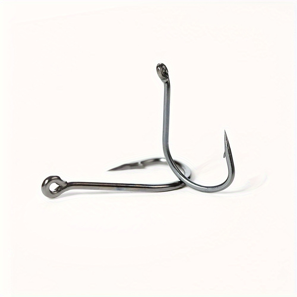 Barbed Fishing Hooks Eye Big Fish Outdoor Fishing Tackle - Temu