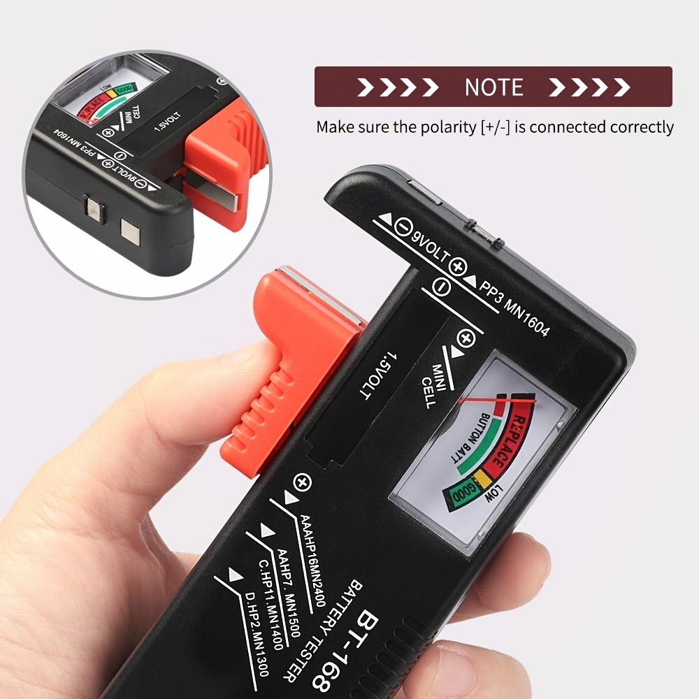 Battery Tester Checker Universal Battery Checker Model Bt 168 For Aa Aaa C D 9v 1 5v Button Cell 