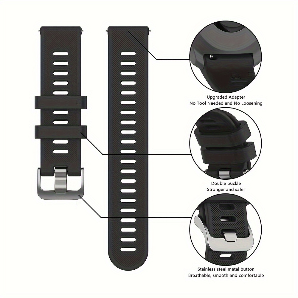 Bracelet De 22 Mm Compatible Avec Garmin Forerunner 55 - Temu Belgium