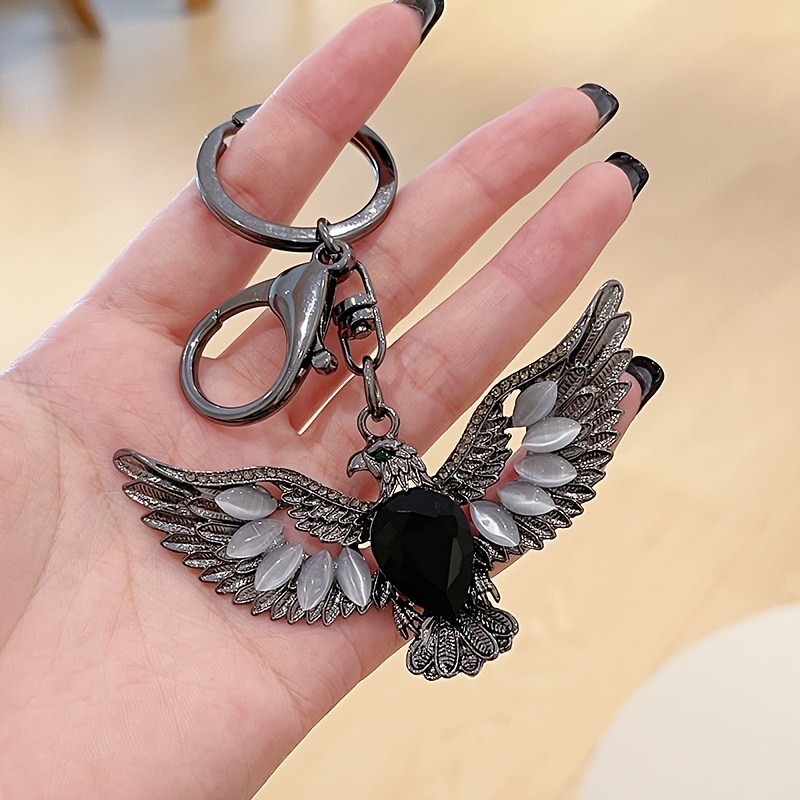 Eagle Keychain for Women Bling Backpack Keychain Purse Charm