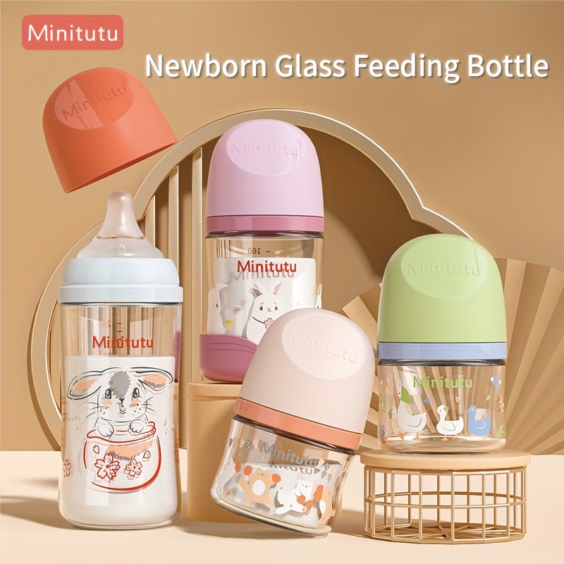 Nouveau verre anti-fuite à col large pour nourrir bébé au lait