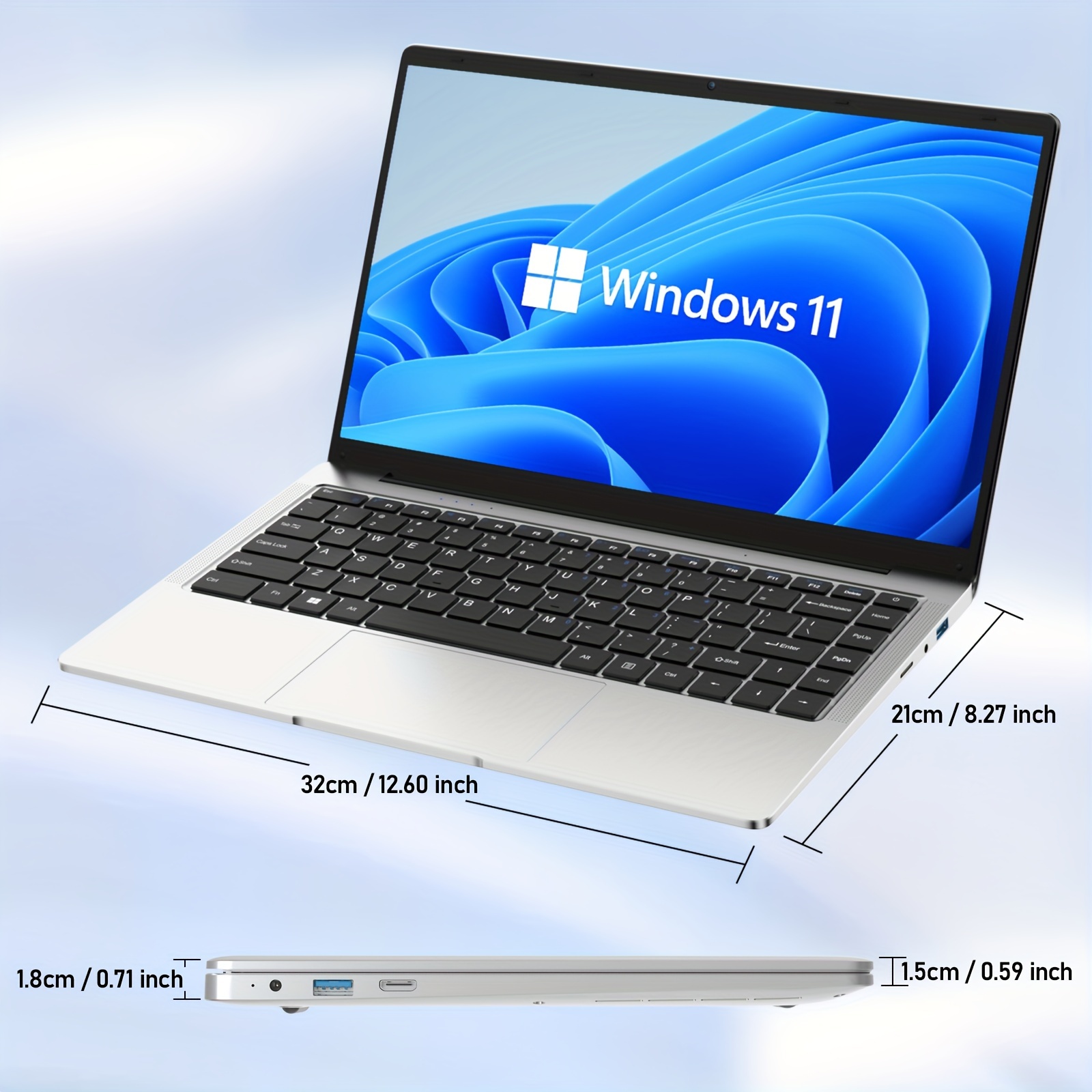CHUWI HeroBook Pro 14.1'' Laptop Computer, 8GB RAM 256GB SSD, Windows 10  Laptop, Intel Celeron N4020 Processor, 1920x1080 FHD Display, Ultra Slim