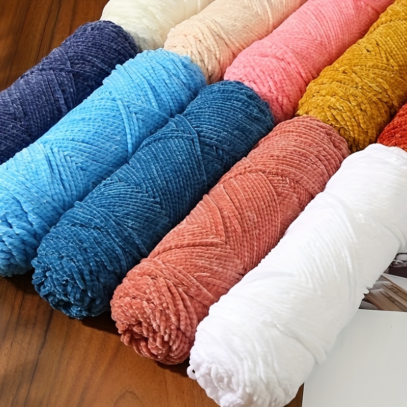 Wool Thread Golden Velvet Wool Thread Thick Thread For - Temu