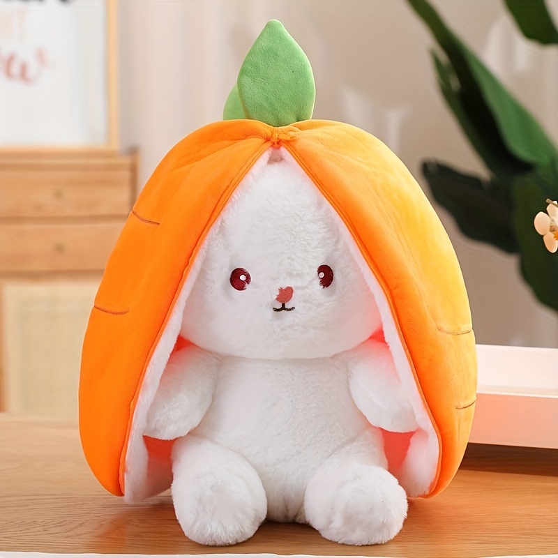 Lapin à la fraise - environ 75-80 cm - Jouet en peluche Taiyaki