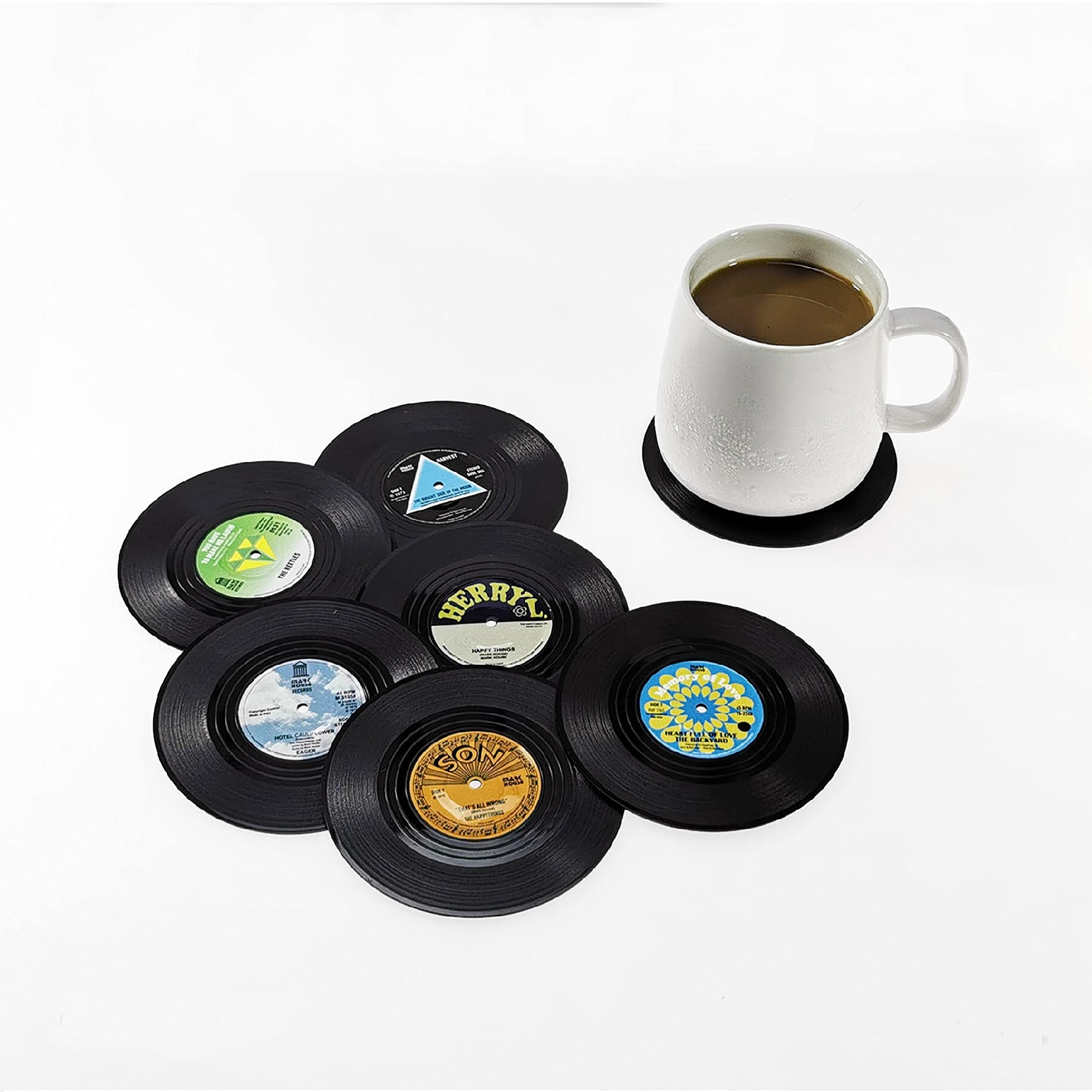 Vintage Vinyl Record Coasters For Drinks - Fun And Functional Bar  Accessories For Home, Party, And Music Lovers - Perfect Housewarming Gifts  - Temu United Arab Emirates