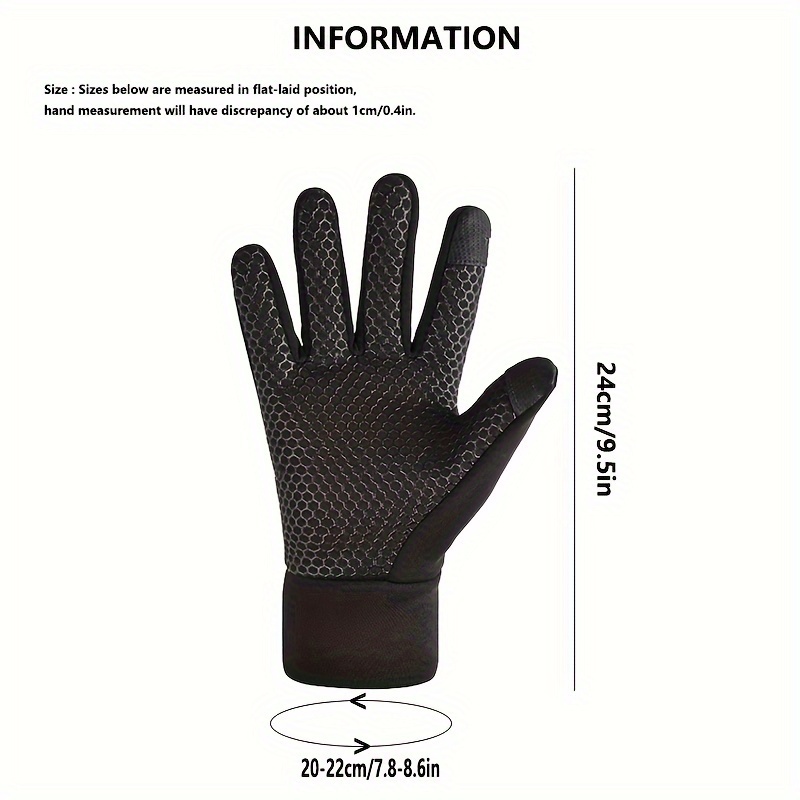 Cold proof Sports Gloves for Outdoor Activities - Touch Screen, Non-slip Grip