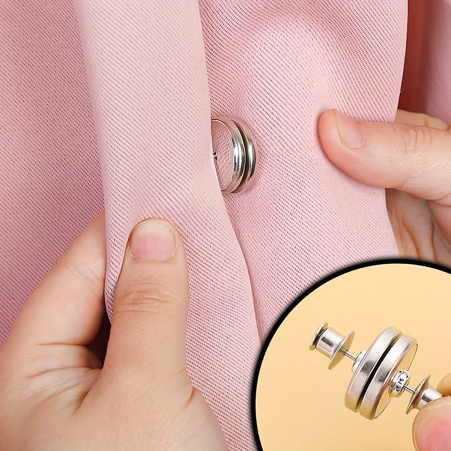 1Pair Curtain Magnets Closure with Tack Curtain Weights Magnets Button  Curtain Magnetic Holdback Button to Prevent Light from Leaking & Curtains  from Being Blown Around