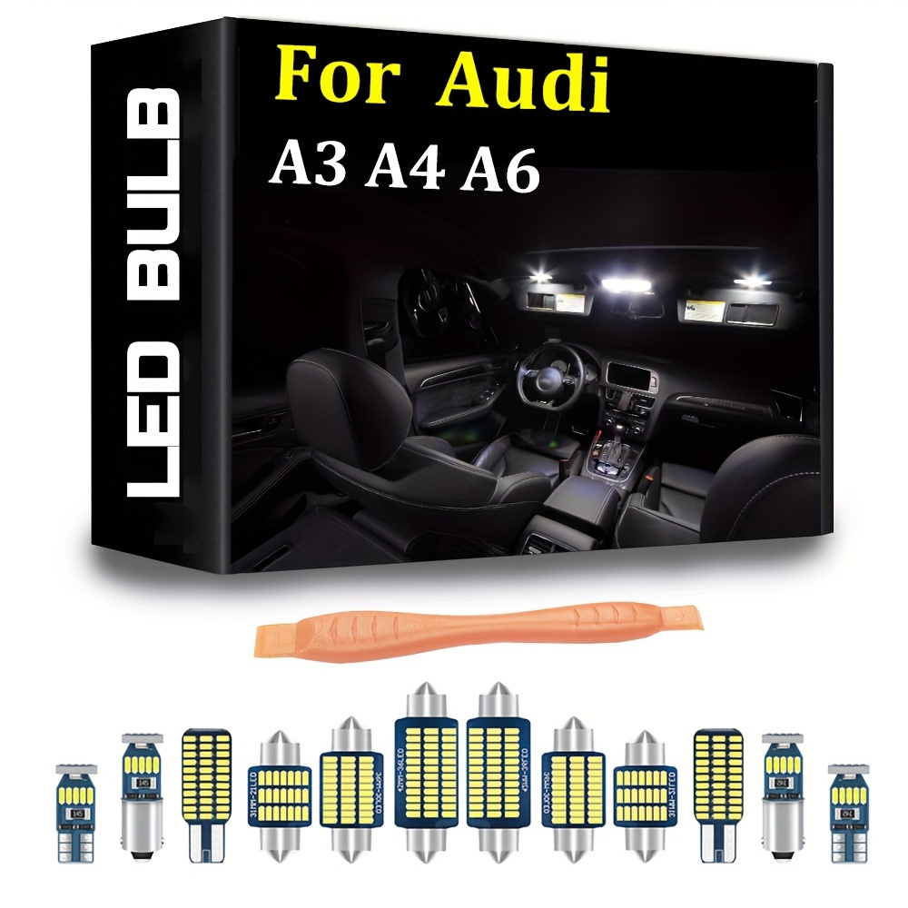 Per Audi A3 8P 8V A4 B6 B7 B8 A6 C6 C7 Accessori Interni Auto LED Luce  Canbus Kit Lampadine Per Interni